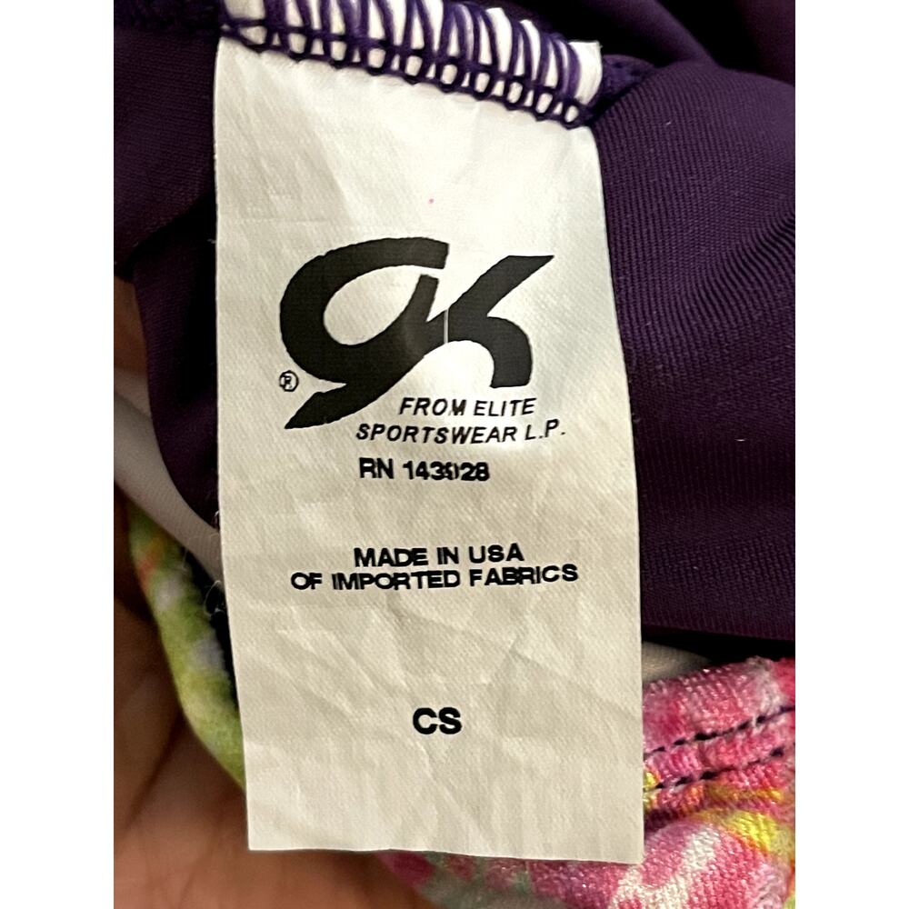 GK Girl's Toddler Gymnastic Suit Leotard Purple Velvet Size 3-4T Child Bodysuit - Picture 4 of 4